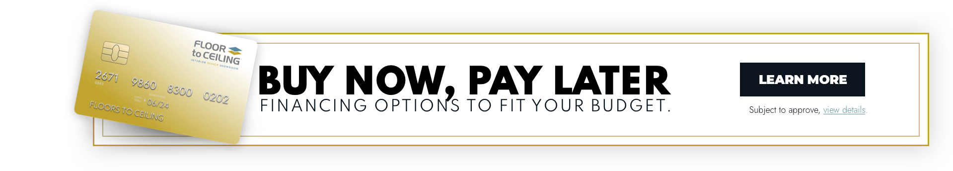 Buy now pay later | Contractors Carpet & Flooring