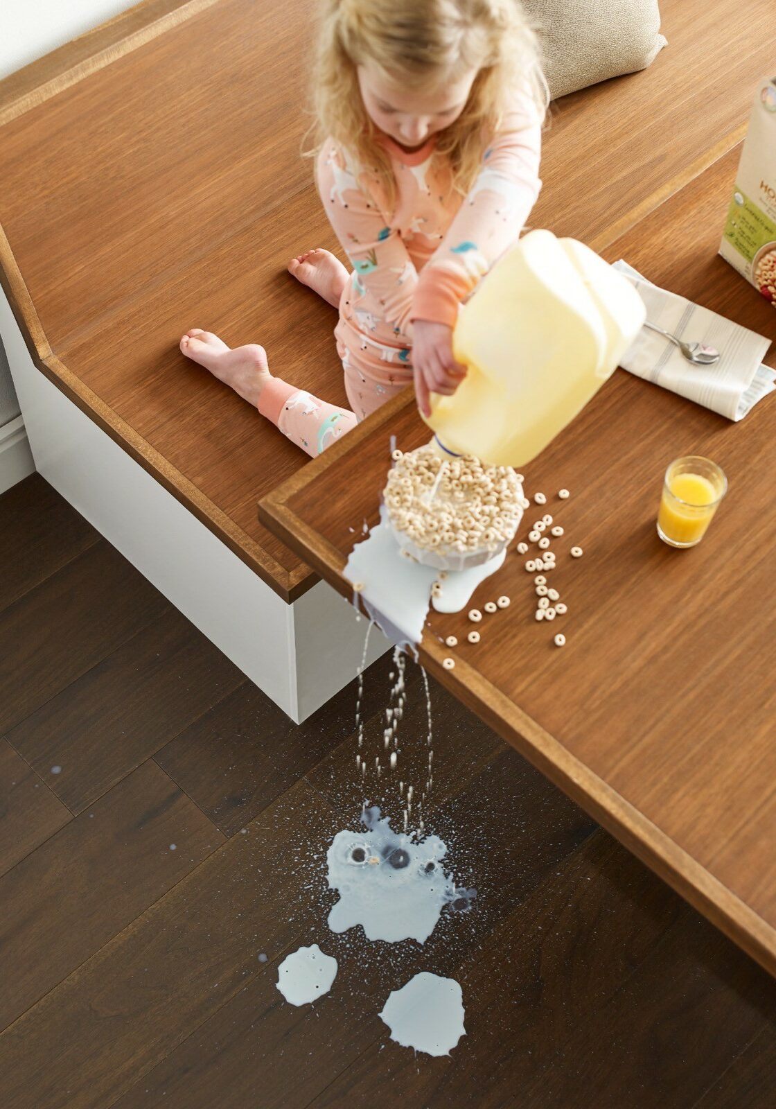 Milk spill cleaning | Contractors Carpet & Flooring